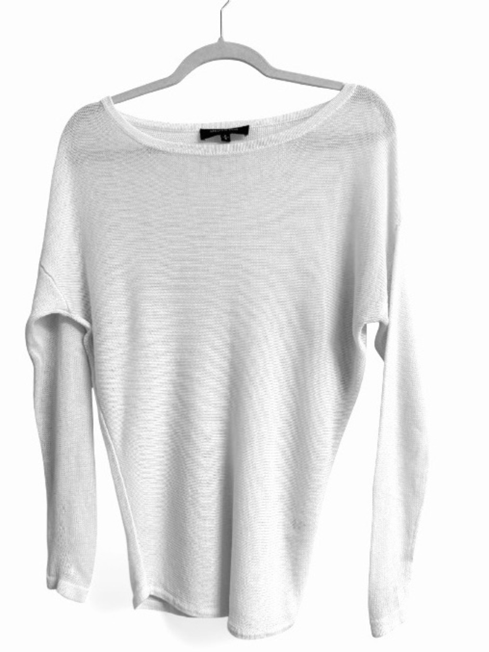 Melanie Lyne White Boat Neck Sweater Size Small